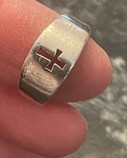 Vintage James Avery cut out cross religious Ring sterling silver 925