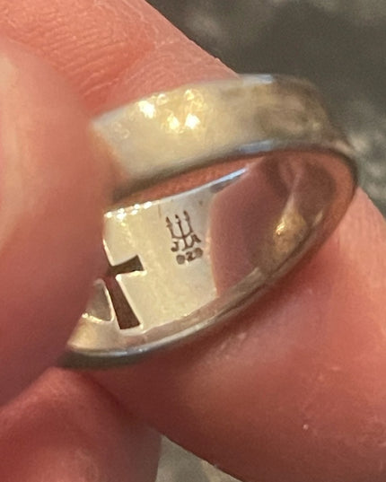 Vintage James Avery cut out cross religious Ring sterling silver 925