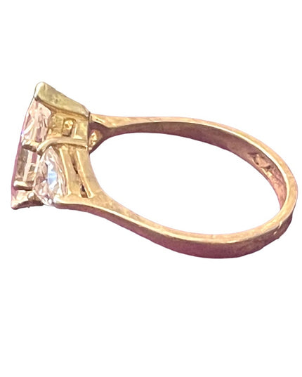 Sterling silver Sooo real 925 Fancy CZ dinner ring