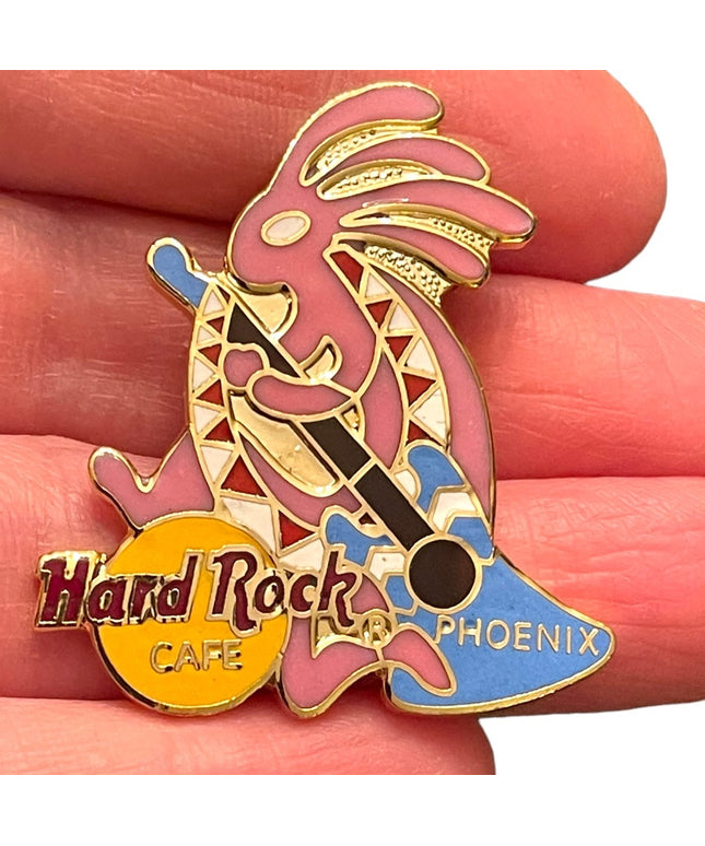 hard rock Cafe Phoenix enameled brooch gold finish