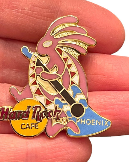 hard rock Cafe Phoenix enameled brooch gold finish