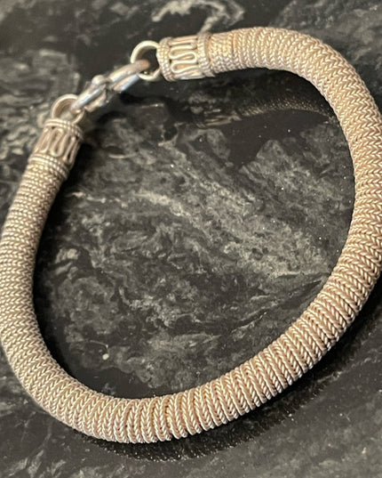 Vintage Sterling silver 925 Bali Balenisian Solid Bracelet