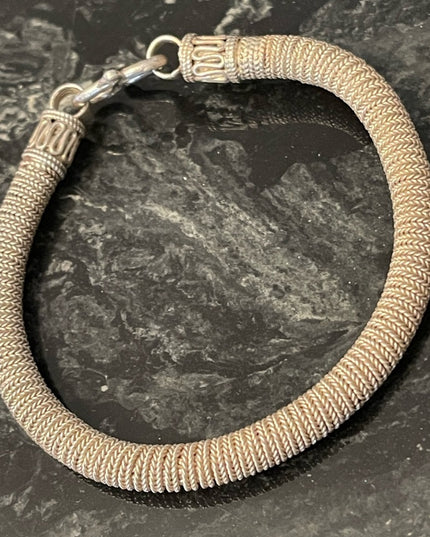 Vintage Sterling silver 925 Bali Balenisian Solid Bracelet