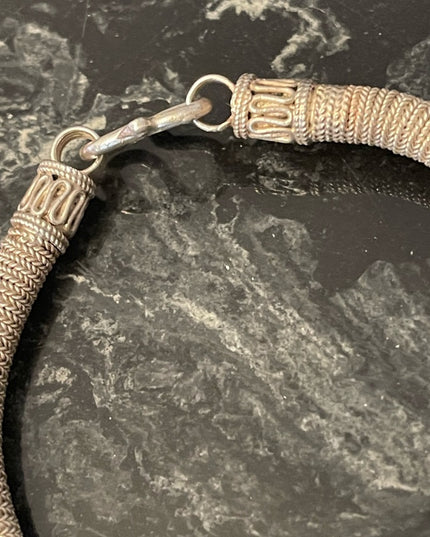 Vintage Sterling silver 925 Bali Balenisian Solid Bracelet