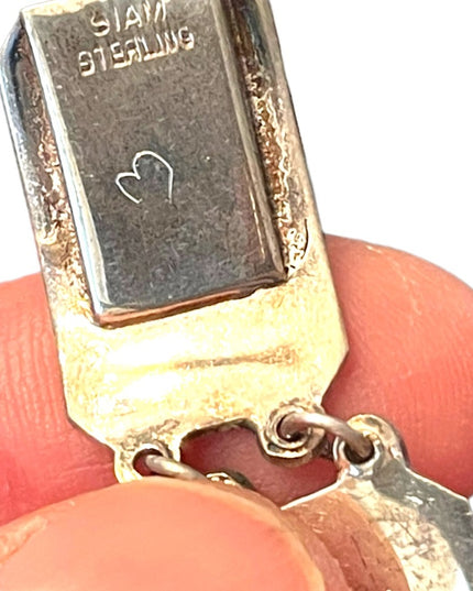Vintage Sterling silver 925 Siam Goddess bracelet