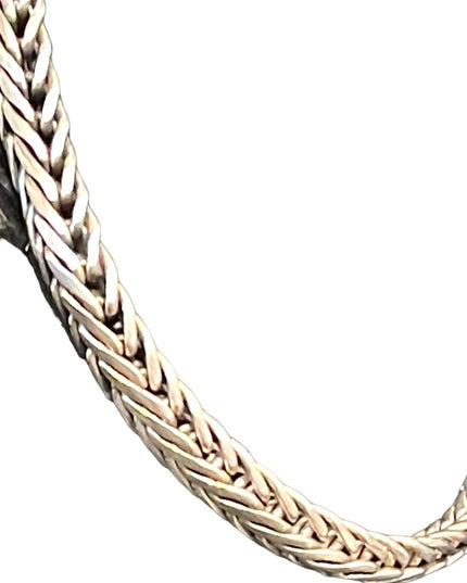 Vintage Solid Sterling silver 925 Wheat chain bracelet Bali Balenisian