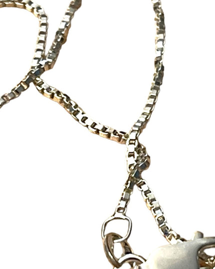 Fancy Handmade Sterling Silver 925 Caterpillar Moss Agate Stone pendant & chain