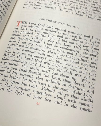 Vintage 1950s Catholic Holy Communion & Other services book Bk leather HC book