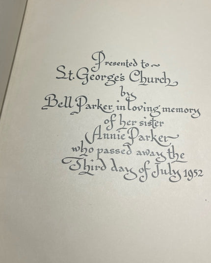 Vintage 1950s Catholic Holy Communion & Other services book Bk leather HC book