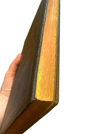 Vintage 1950s Catholic Holy Communion & Other services book Bk leather HC book