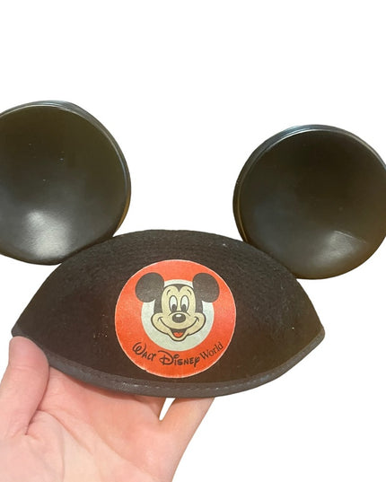 VINTAGE Walt Disney World Mickey Mouse Ears Hat Jacobson Child Made in USA New