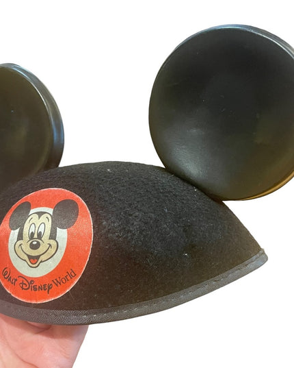 VINTAGE Walt Disney World Mickey Mouse Ears Hat Jacobson Child Made in USA New