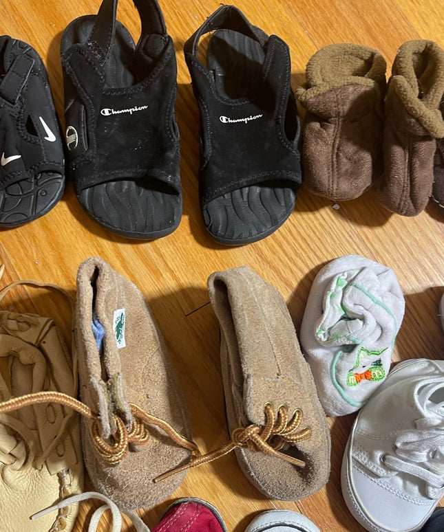 LOT of 17 pairs Various Sz & brand Name Boy BABY shoes