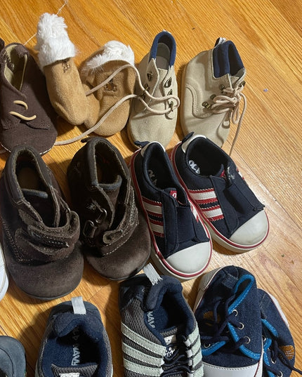 LOT of 17 pairs Various Sz & brand Name Boy BABY shoes