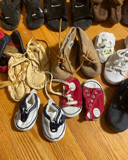 LOT of 17 pairs Various Sz & brand Name Boy BABY shoes
