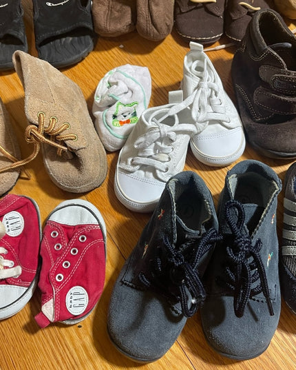 LOT of 17 pairs Various Sz & brand Name Boy BABY shoes