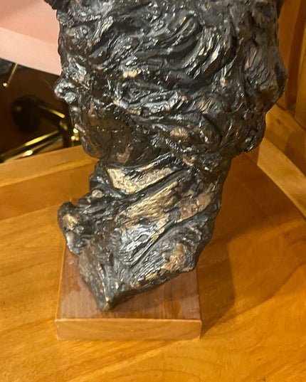 Vintage 1960s Beethoven Hand sculptured Austin Productions Statue on wood signed