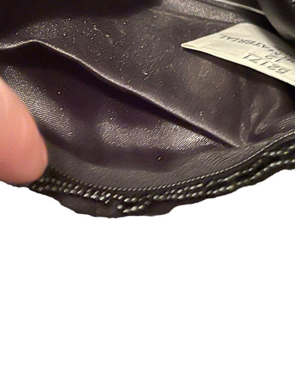 Vintage velvety sequin bead small purse evening event