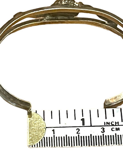 Vintage Silver Southwestern Turquoise hand made bangle bracelet