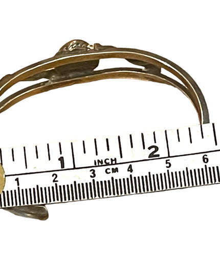 Vintage Silver Southwestern Turquoise hand made bangle bracelet