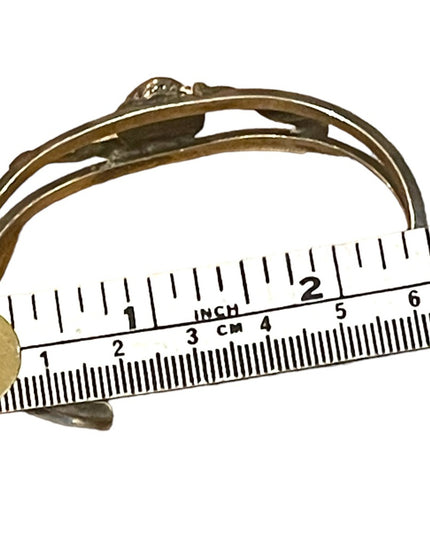 Vintage Silver Southwestern Turquoise hand made bangle bracelet
