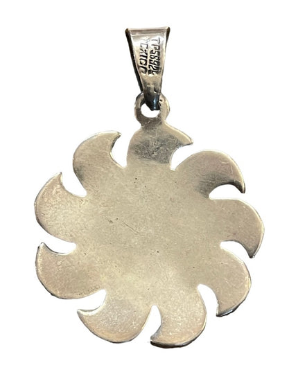 Vintage La Cara Del Sol Sterling silver Mexico 925 Necklace pendant Hallmarked