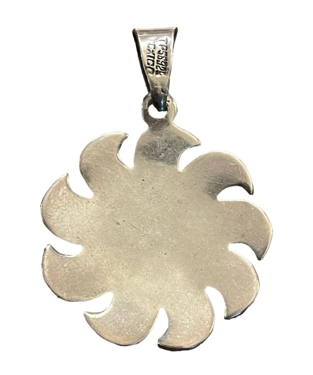 Vintage La Cara Del Sol Sterling silver Mexico 925 Necklace pendant Hallmarked