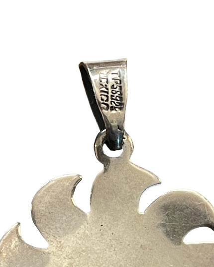Vintage La Cara Del Sol Sterling silver Mexico 925 Necklace pendant Hallmarked