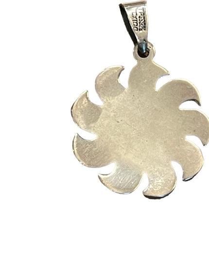 Vintage La Cara Del Sol Sterling silver Mexico 925 Necklace pendant Hallmarked