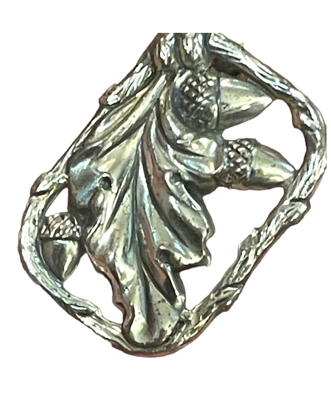 Vintage 1930s Scottish Thistle Sterling silver 925 antiqued small  Lapel brooch