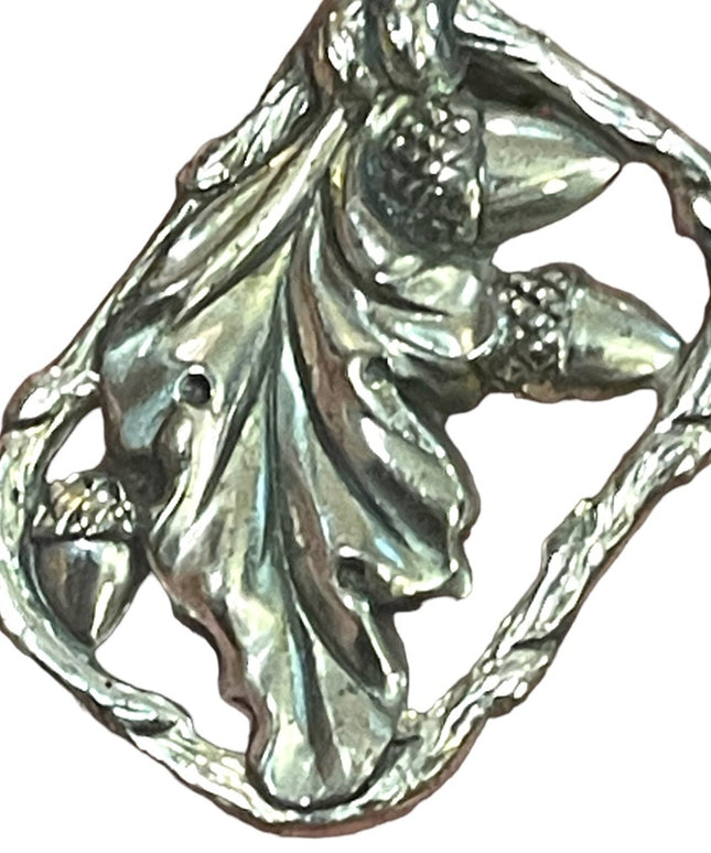 Vintage 1930s Scottish Thistle Sterling silver 925 antiqued small  Lapel brooch