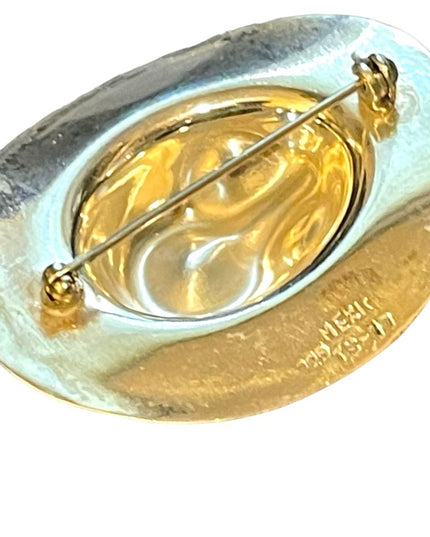 Sterling Mexico TS 77 Cowboy Hat Southwestern Brooch Pin
