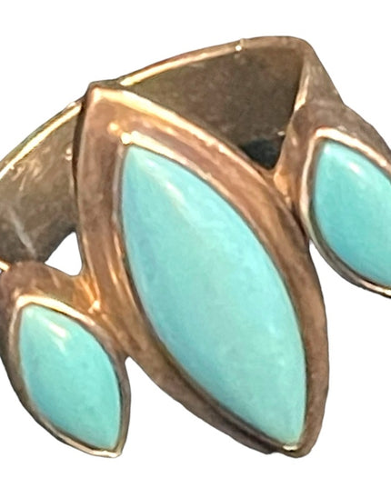 Vintage sterling silver 925 Turquoise southwestern mens ring