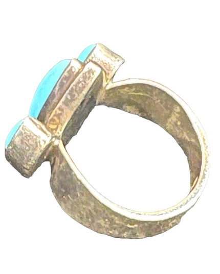 Vintage sterling silver 925 Turquoise southwestern mens ring