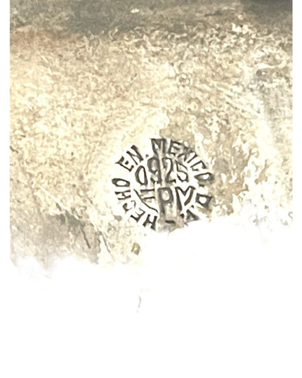 Vintage ZODIAC EPM Taxco Mexico Sterling silver pendant Waterman Aquarius