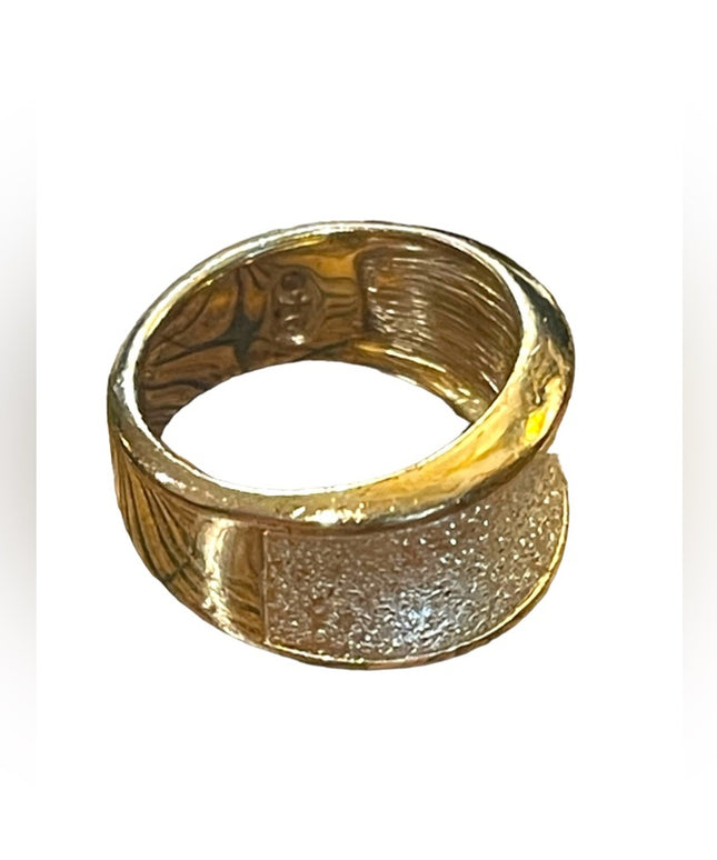 Lovely Charles Garnier 18k GP Ateeling 925 Constellation modernist ring