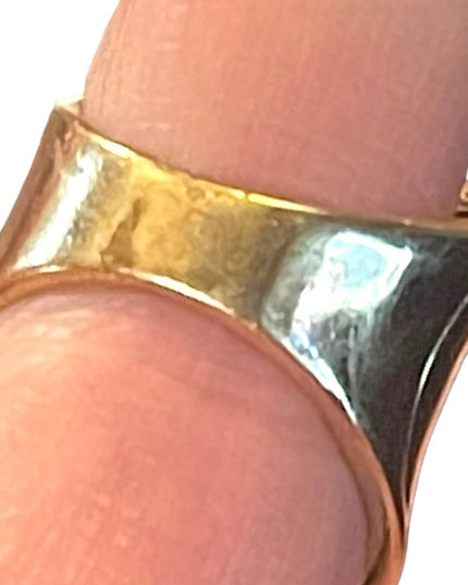 Stunning Charles Garnier Gold Plt sterling Silver 925 Modernist ring