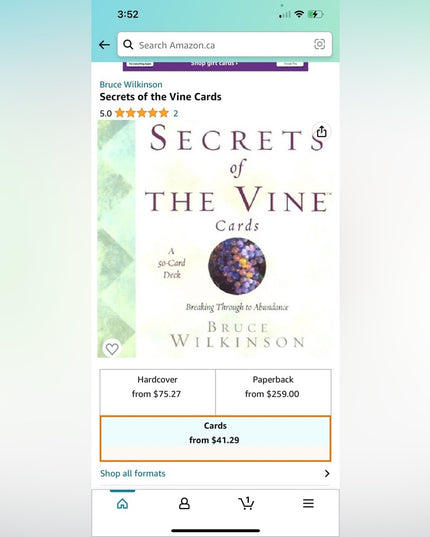 NEW NIB SECRETS OF THE VINE Bruce Wilkinson CARDS By Hay House Abundance OOP
