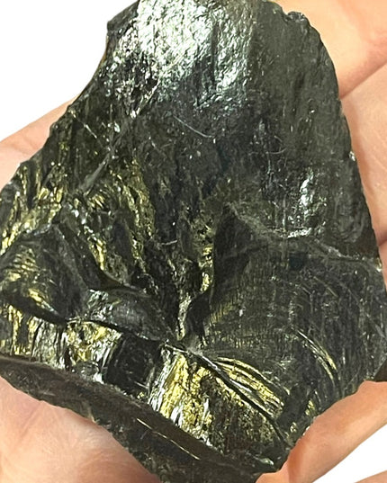 Little Piece of OBSIDION rock 2”x 3” Stone crystal