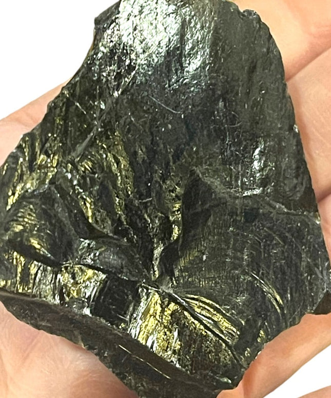 Little Piece of OBSIDION rock 2”x 3” Stone crystal