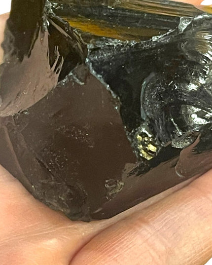 Little Piece of OBSIDION rock 2”x 3” Stone crystal
