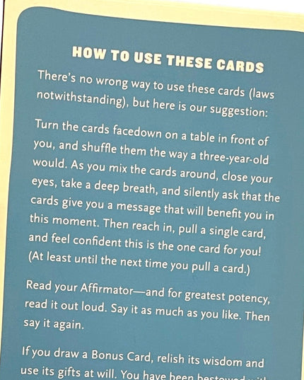 Affirmators Cards 50 Cards VG New age self help