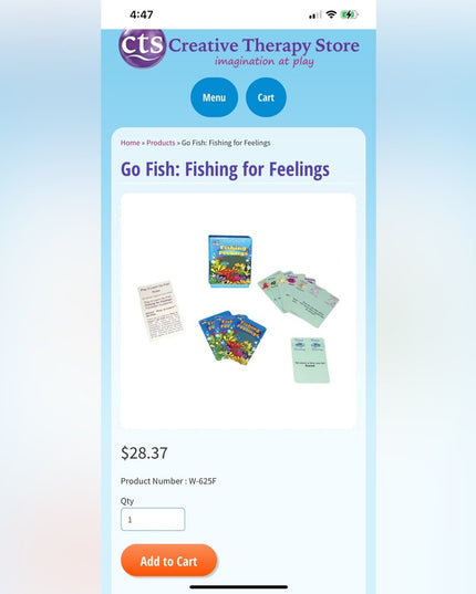 Fishing for feelings Creative therapy for children  CARDS NIB NEW franklin
