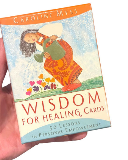 OOP HTF Wisdom for Healing Cards Caroline Myss New Age Hay House VG preownd