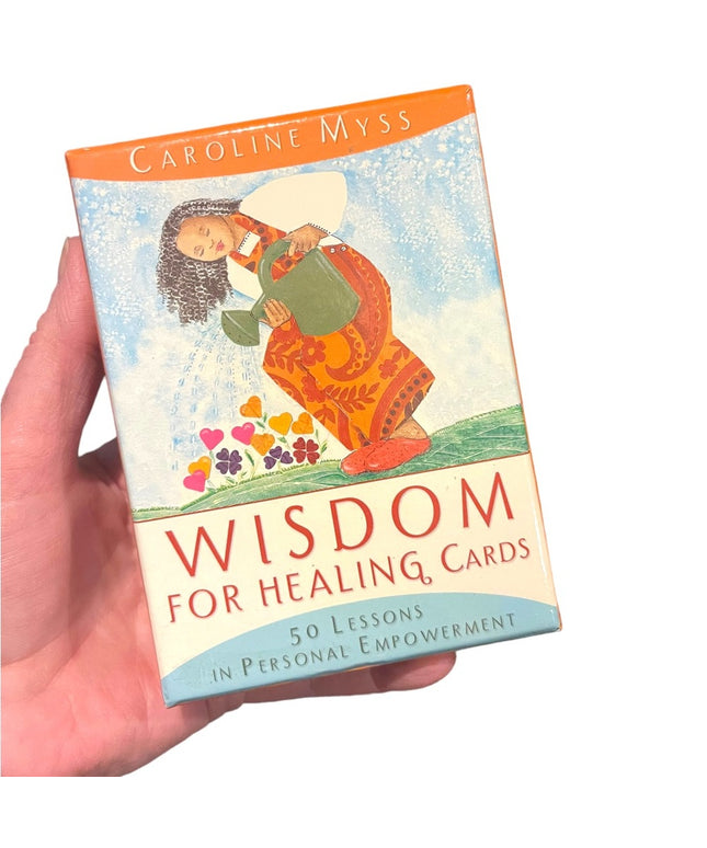 OOP HTF Wisdom for Healing Cards Caroline Myss New Age Hay House VG preownd