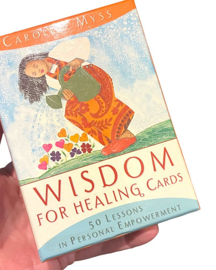 OOP HTF Wisdom for Healing Cards Caroline Myss New Age Hay House VG preownd