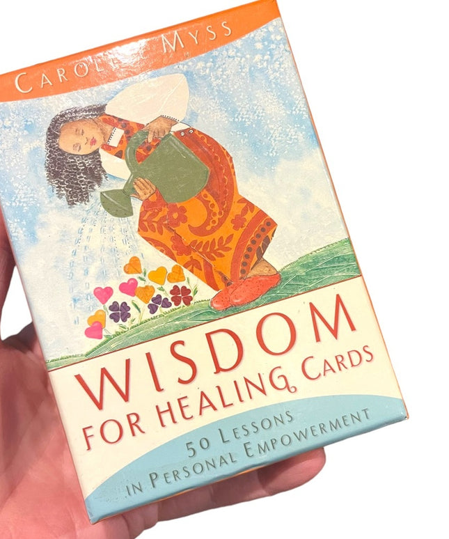 OOP HTF Wisdom for Healing Cards Caroline Myss New Age Hay House VG preownd