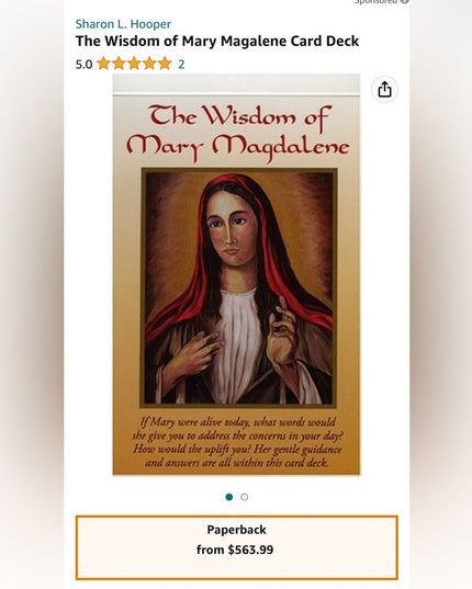 OOP Super RARE The Wisdom of Mary Magdalene Oracle cards Deck with book Hooper