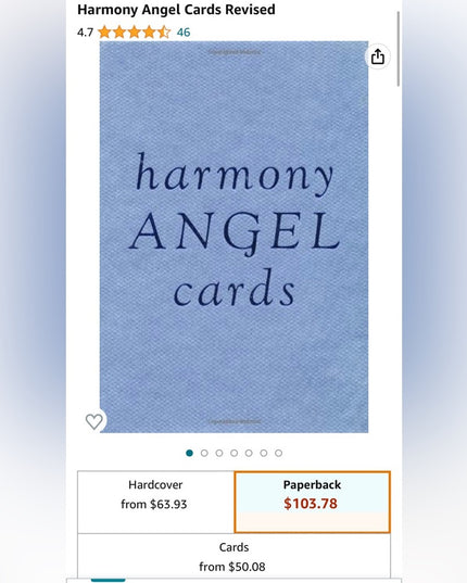 OOP Harmony Angel oracle cards deck VG New Age