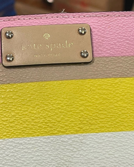 Kate Spade leather colorful Striped wallet